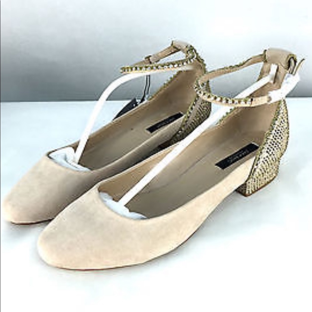 Zara Crystal embedded Ballerina Flats.